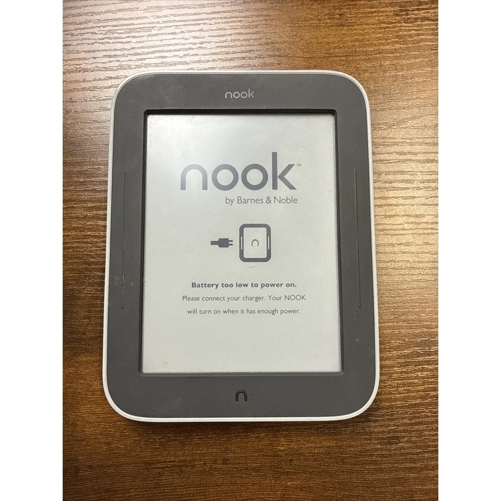 Barnes & Noble Nook Reader BNRV350 Simple Touch GlowLight Not Tested